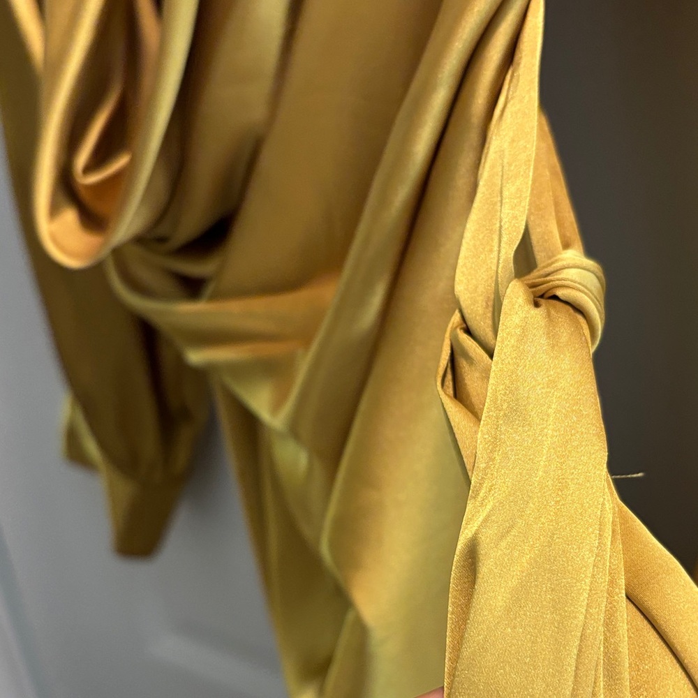 SHEIN gold Satin Mini Dress - Picture 7 of 8